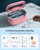 onlikin 35W Ultrasonic Jewelry Cleaner, 45KHz Retainer Cleaner for Jewelry, 5 Timer & 3 Power Modes, Eyeglasses, Rings, Watch Strap, Dentures - 20oz, 304 Stainless Steel Tank, Quiet <38dB (Pink)