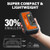 LOKITHOR JP400 Jump Starter with Air Compressor, 2500A 12V Portable Car Battery Booster Pack (8.5L Gas/6.5L Diesel) with ConnectMax Tech, 150PSI Tire Inflator, Auto-Shutoff & Dynamic Dwell (Orange)