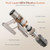 Cordless Vacuum Cleaner: Portable 6-in-1 Stick Vacuum with Anti-Tangle Brush, LED Headlight, Self-Standing, HD display, Rechargeable Vacuum for Pet Hair, Low-Pile Carpet and Hardwood Floor-Off White