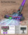 AlloyMove Cordless Vacuum Cleaner 45KPA, Up to 60mins Runtime Lightweight Powerful Suction Vacuum Cleaners for Home, 3 Suction Modes, Rechargeable Stick Vacuum for All Floor/Carpet/Pet Hair/Car, A03