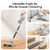 Klarpul Cordless Vacuum Cleaner, 2 Batteries 140 Mins Runtime 600W 50Kpa Stick Vacuum Cordless, Self-Standing Vacuum Cleaners for Home with 2.5H Fast Charging, for Floor/Carpet/Pet Hair, White