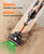 Fieety Cordless Vacuum Cleaner, 650W/55KPa/70Min Runtime Stick Vacuum with 3.3Ft Hose, Wall Mount Charging, Auto Mode, Touchscreen, Self-Standing Vacuum Cleaner for Home/Pet Hair/Carpet/Car, Fragrance