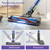Comvtu Cordless Vacuums, 80,000PRM Powerful Motor Vacuum Cleaner and 2200mAH Rechargeable Battery up to 35 Mins Worktime, 2 Adjustable Modes, Detachable Parts, Wireless Stick Vacuum (Deep Blue)