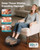 Snailax Larger Size 14" Foot Massager with Heat Compression,Rolling Shiatsu Feet Massager for Plantar Fasciitis Neuropathy,Remote Control Foot Warmer Under Desk Office Home Use Gifts for Men, Women