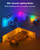 Vexinat Corner Floor Lamp, Smart RGB LED Corner Lamp with App & Remote, Modern Floor Lamp with 16 Million Colors, Music Sync, Scene Modes, Color Changing Standing Lamps for Living Room, Bedroom
