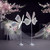 FLYINSKY 23.6in Led Butterfly Light Decoration: Creative Light Up Floor & Hanging Ceiling Lamp Colorful - Adjustable Height Large Butterfly Props for Wedding/Party (60cm/23.6in,White,1PCS)