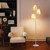 XZHGCEE Traditional Floor Lamp for Living Room:3 Light Linen Country Rustic Floor Lamp for Bedroom, White Standing Lamp with Foot Switch, Country Rustic Tall Lamp, No Bulb
