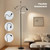 Radiovix Reading Floor Lamp, Dimmable LED Floor Lamp with Remote, Standing Lamp with Flexible Gooseneck, Zoomable Spotlight, Reading Light, Task Crafting Tall Lamps for Living Room Office Bedroom