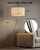 JOOFO Tripod Floor Lamp with Fabric Shade, Crystal-Style Acrylic & Metal Pole Design, Stepless Dimmable Standing Floor Lamp with Remote Control, Mid-Century Style for Living Room Bedroom,Satin Nickel