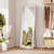 ZHUNFA Full Length Mirror,71x32 Inch Full Length Mirror Wall Mounted,Vertical Hanging,Leaning Standing for Bedroom,Living Room,Rectangular Wooden Frame,Wood White Color.
