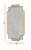 Kelly Miller 20"x30" Small Gold Bathroom Mirror for Wall Mount, Beveled Vanity Mirror for Master Bath Half Bath