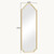 WallBeyond Arched Full Length Mirror Wall Mounted, 65"x22" Gold Metal Frame Full Body Mirror for Bedroom, Living Room, Hanging or Leaning Against Wall Full Size
