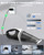 BRL Handheld Vacuum Cordless, Car Vacuum Cleaner with Powerful Suction, 2 Modes Mini Hand Vacuum, Dry & Wet, LED Light, Portable Vacuum for Car Pet Hair, Home, Office, Keyboards White Sliver