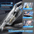 JONYJ Handheld Vacuum Cordless, 16000PA Strong Suction Hand Held Car Vacuum Cleaner, Portable Hand Vacuum Rechargeable with Multi-Nozzles & LED Light for Home, Car, Office, Pets
