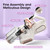 Mattress Vacuum Cleaner Cordless 16Kpa Bed Handheld Vacuum, Vacuum Cleaner with 253.7nm UV-C Light,HEPA Filter & Ultrasonic, Portable Vacuums for Bed Sofa Couch Crib Gifts for women men her white