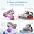JIGOO S300 PRO Mattress Vacuum Cleaner with UV & Ultrasonic and High Heating,Anti-allergen Powerful Handheld Vacuum for Bed,Sofa