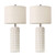 PoKat 27.5'' Tall Table Lamps for Living Room Set of 2, Ceramic Bedroom Lamps for Night Stands, Modern Bedside Lamps for Bedroom Living Room, Nightstand Lamps for End Table, Hallway, Gold and White