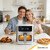 NEWBULIG Air Fryer 6.34QT, Airfryer with Visible Window