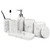 Bathroom Accessories Set, Organizer Set with Soap Dispenser, Toothbrush Holder Set