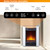 Wide Freestanding Electric Fireplace with Remote & Touch Control, 1500W Heater with Adjustable Timer & Thermostat