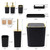Bathroom Set, 10PC Bathroom Accessory Set, Toilet Brush, Trash Can, Qtip Holder & Soap Dispenser