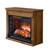 SOFTSEA Electric Fireplace Heater Mantel with Remote Control and Removable Caster Wheel, 28"