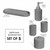 Bathroom Sets with Soap Dispenser, Toothbrush Holder, Tumbler, Cotton Swab Jar & Vanity Tray