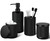 Bathroom Accessory Set, Soap Dispenser, Toothbrush Holder, Qtip Holder Set
