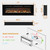 54 inches Electric Fireplace Inserts, Recessed and Wall Mounted Fireplace Heater, Linear Fireplace w/Thermostat, Remote & Touch Screen