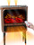 Electric Fireplace Heater with 3D Realistic Flame, Humidifier, Thermostat, Safety Protection, Remote Control