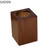 Chinese Style Solid Wood Retro Trash Can Household Living Room Kitchen Creative Wooden Toilet Bathroom Room 