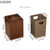 Chinese Style Solid Wood Retro Trash Can Household Living Room Kitchen Creative Wooden Toilet Bathroom Room 