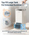 Afloia Humidifier for Bedroom Large Room - Mist Free Evaporative 2 in 1 Humidifier and Air Purifier in One Combo for Home with Top Fill 5L Tank/Humidity&Air Quality Sensor/2-24H Timer