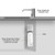 Automatic Soap Dispenser Touchless, Built-in Commercial Sink for Kitchen