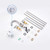 Charmingwater Touchless Bathroom Faucet for 3 Hole, 8 Inch Widespread Hands Free