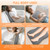 pryfey Back Massager, Rolling Up and Down Back Massager with Heat, Back Massage 4D Kneading for Pain Relief Deep Tissue, Ultrathin Shoulder Massager Mother's Day Gifts for Women Men Parents, Grey