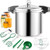 canning pressure cooker with gauge,14.5PSI,practical 7pc Canning Supplies Starter Set
