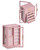 Glimmloop 360° Rotating Jewelry Box with 7 Drawers, Spacious Vertical Jewelry Organizer with Glass Window, Jewelry Storage Case, Dustproof & Moisture-resistant Design, Pink