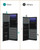 SONGMICS 6 LEDs Mirror Jewelry Cabinet, 47.2-Inch Tall Lockable Wall or Door Mounted Jewelry Armoire Organizer with Mirror, 2 Drawers, 3.9 x 14.6 x 47.2 Inches, Black UJJC093B01