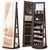 SONGMICS LED Jewelry Cabinet Standing, Lockable Armoire With Full-Length Mirror and Adjustable Lights, Space-Saving Organizer, Gift Idea, Ash Brown UJJC008K02