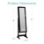 Best Choice Products Freestanding Jewelry Armoire Cabinet, Full Length Standing Mirror, Lockable Makeup Storage Organizer, w/Velvet Lining, 3 Angles, Lock, Accessory Pouch, 5 Shelves - Black