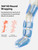 CINCOM Cordless Air Compression Massager - Rechargeable Leg & Foot Boots with 3 Modes, 10 Intensity Levels, 5 Timer Settings for Circulation,