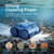 Wall&Waterline Cleaning Pool Vacuum for Inground Pools, Robotic Pool Cleaner for Pools up to 2000 Sq