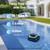 4-in-1 Cordless Robotic Pool Cleaner for Above Ground Pools,Triple-Motors,Wall & Waterline Cleaning, App Support, OTA Upgrade up to 1,614 Sq.ft (Black Green)