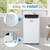 BLACK+DECKER Smart Portable Air Conditioner with Heat, 12,000 BTU Cooling, 9,000 BTU Heating for Rooms up to 550 Sq. Ft