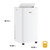 115V, Portable AC for Large Rooms up to 700 Square Feet with Remote, 3 Speeds, and Timer, White
