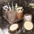 Accessories Set 5Pcs Crystal - Brown Foaming Soap Dispenser, Soap Dish, Cup, Acrylic