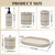 Bathroom Essentials Sets Accessories, Soap Dispenser Set, Toothbrush Holder, Vanity Tray, Tumbler,