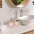 Bathroom Accessories Set,4Pcs Glass Bathroom Accessories,Vanity Bathroom Decor, Soap Dispenser