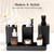 Bathroom Accessory Set, Soap Dispenser, Toothbrush Holder, Qtip Holder Set
